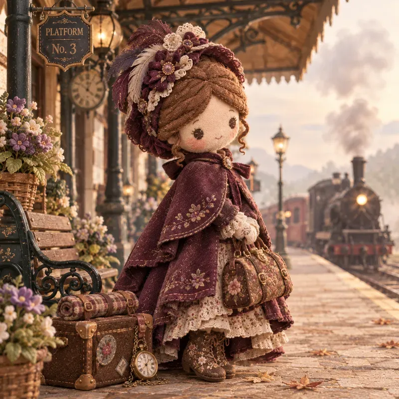 Victorian Lady Plush Dolls