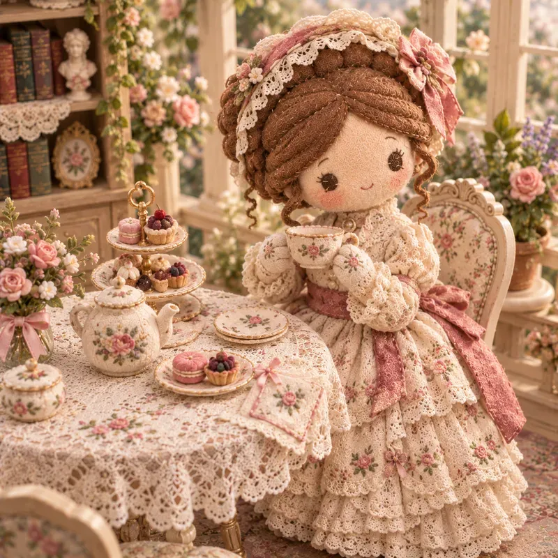 Victorian Lady Plush Dolls