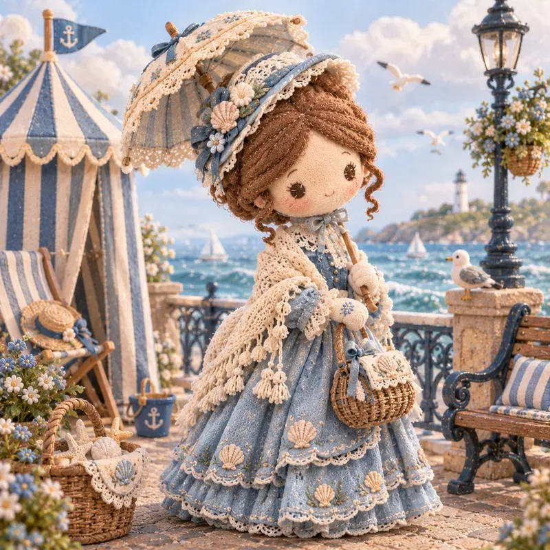 Victorian Lady Plush Dolls