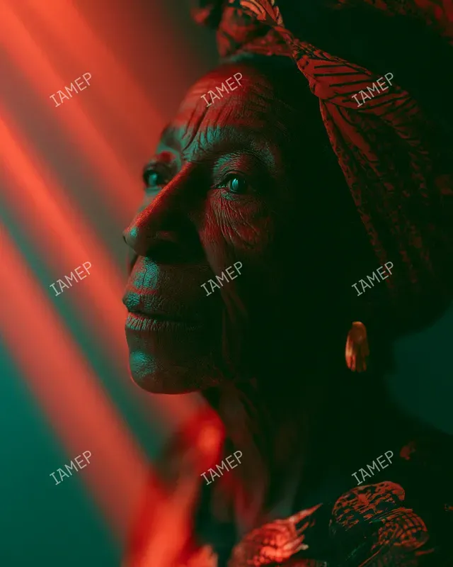 Cinematic Red Teal Portraits