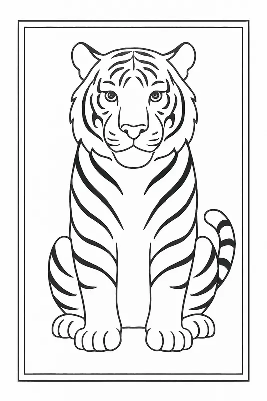 Animal Flower Line Work Coloring Books