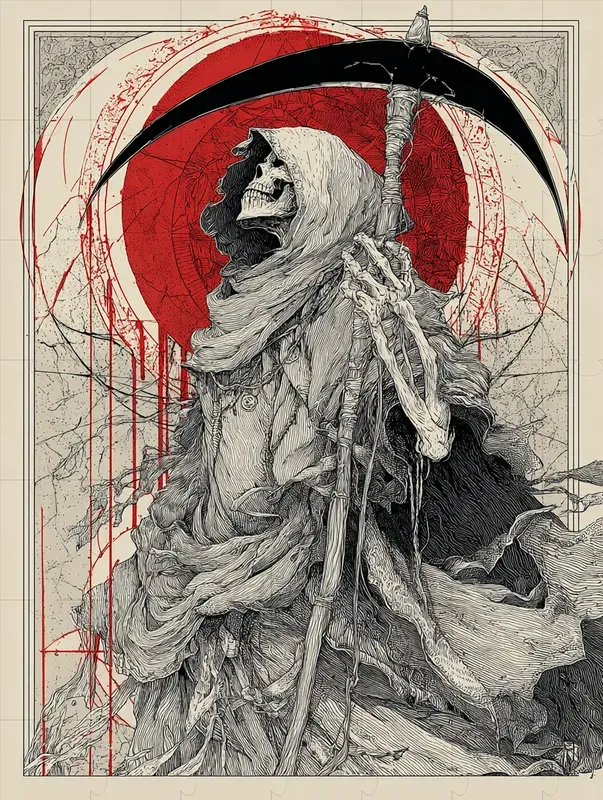 Macabre Gothic Horror Illustrations
