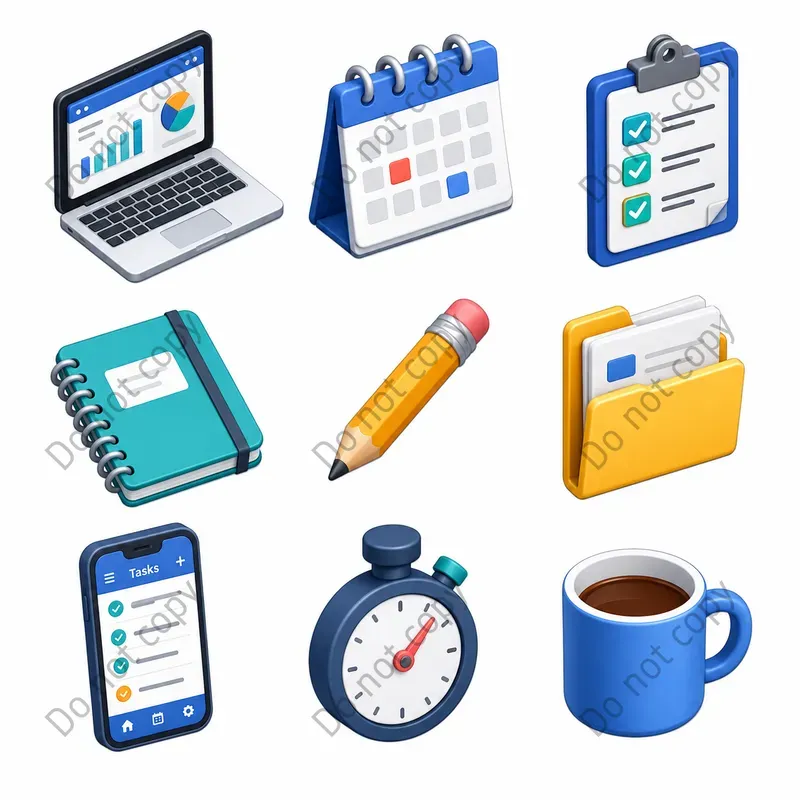 3D Isometric Icon Sets Any Topic
