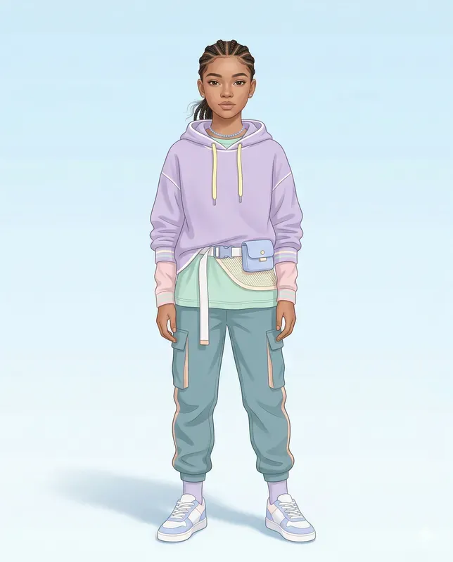 Pastel Kids Fashion Editorial Photos