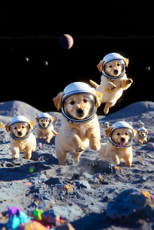 Goofy Lunar Animal Landings