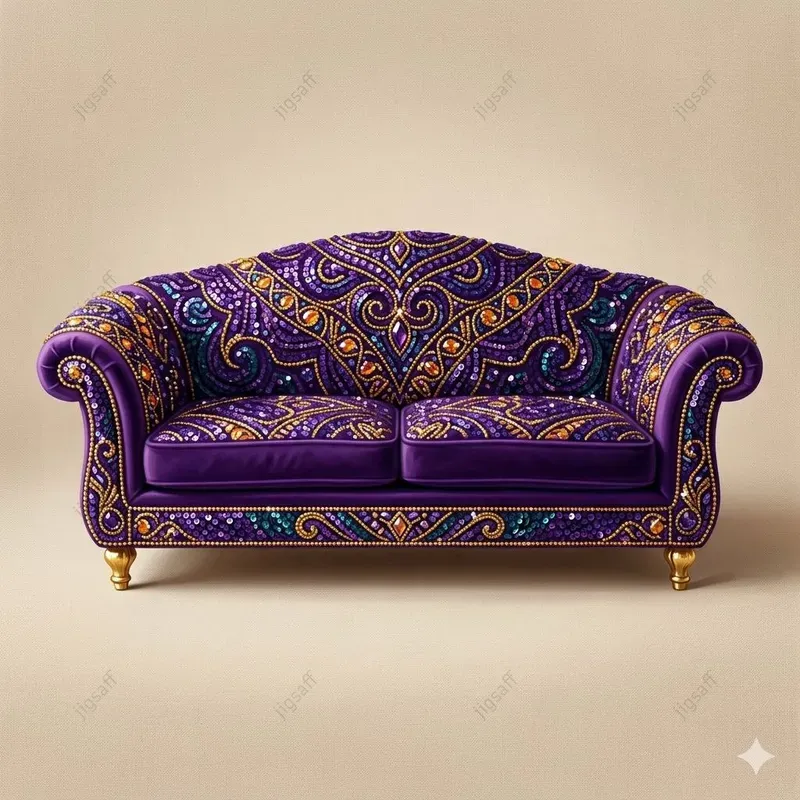 Sequin Mosaic Furniture Illustrations