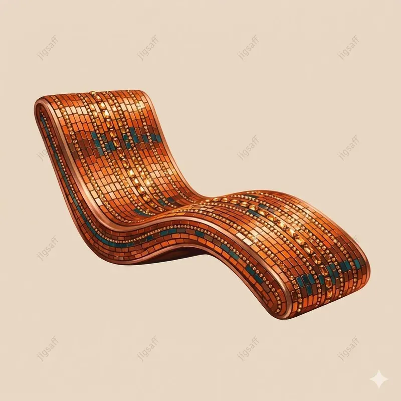 Sequin Mosaic Furniture Illustrations