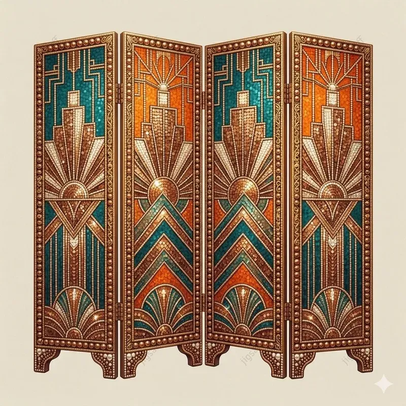 Sequin Mosaic Furniture Illustrations