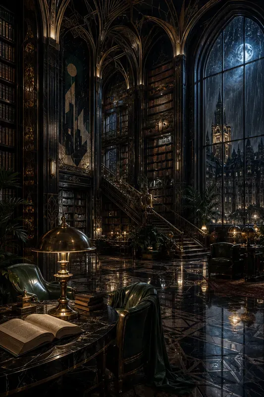 Neodeco Noir Scenes