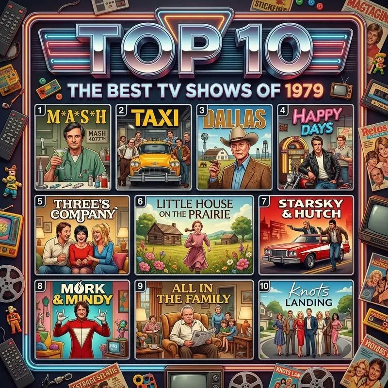 Retro Top 10 Infographic Posters