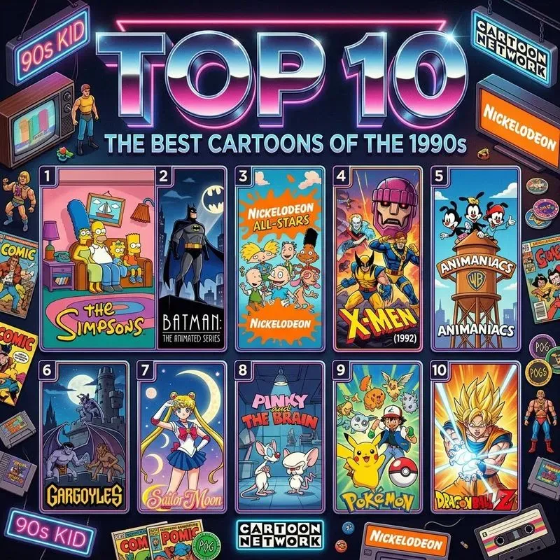 Retro Top 10 Infographic Posters