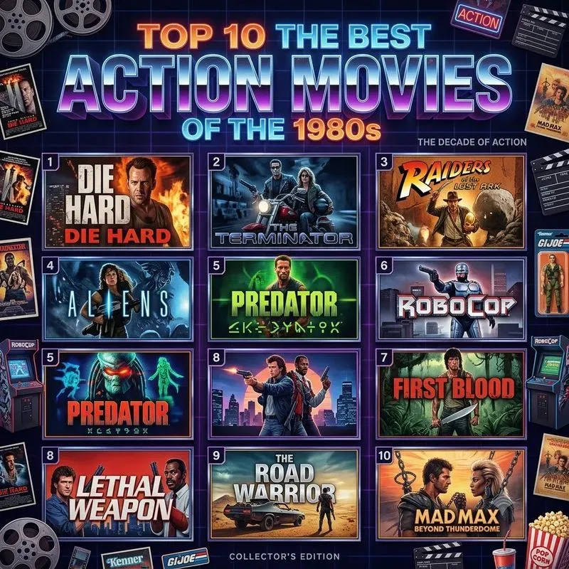 Retro Top 10 Infographic Posters