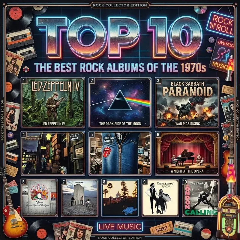 Retro Top 10 Infographic Posters