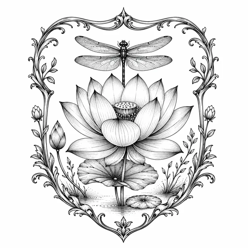 Botanical Tattoo Flash Designs