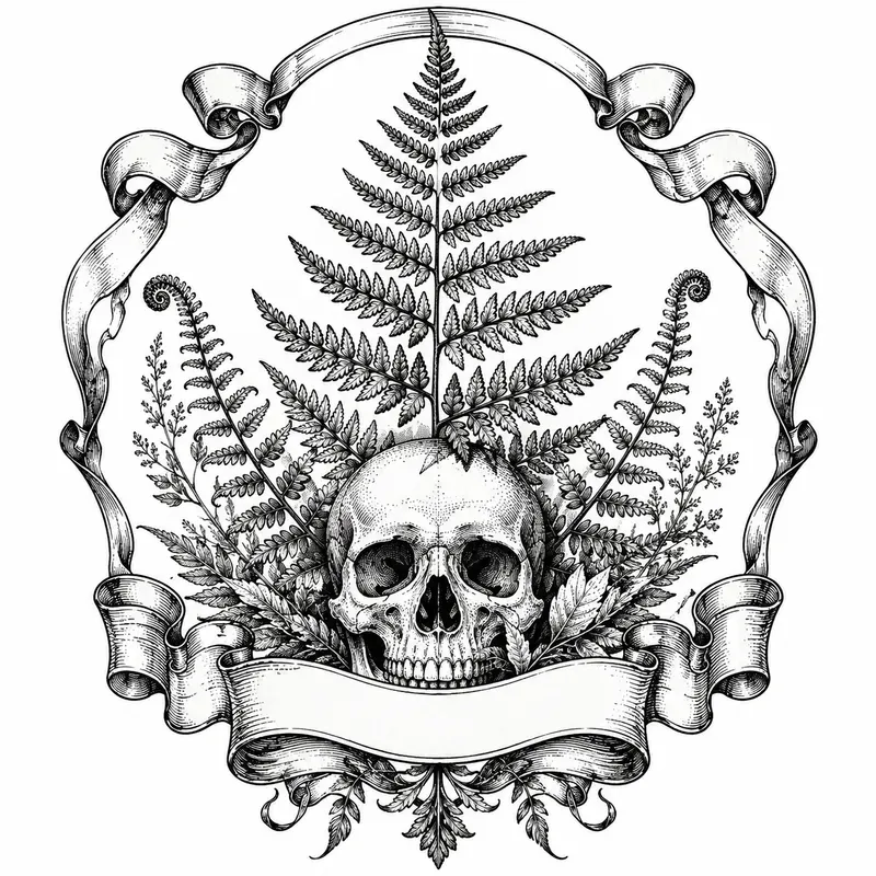Botanical Tattoo Flash Designs