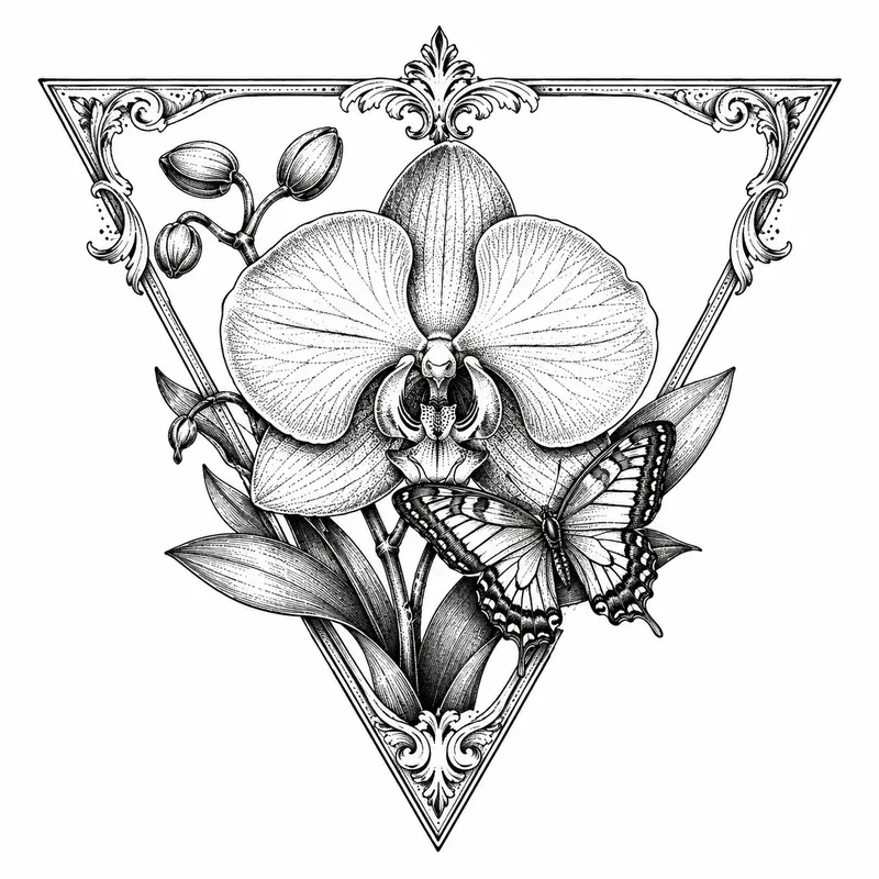 Botanical Tattoo Flash Designs