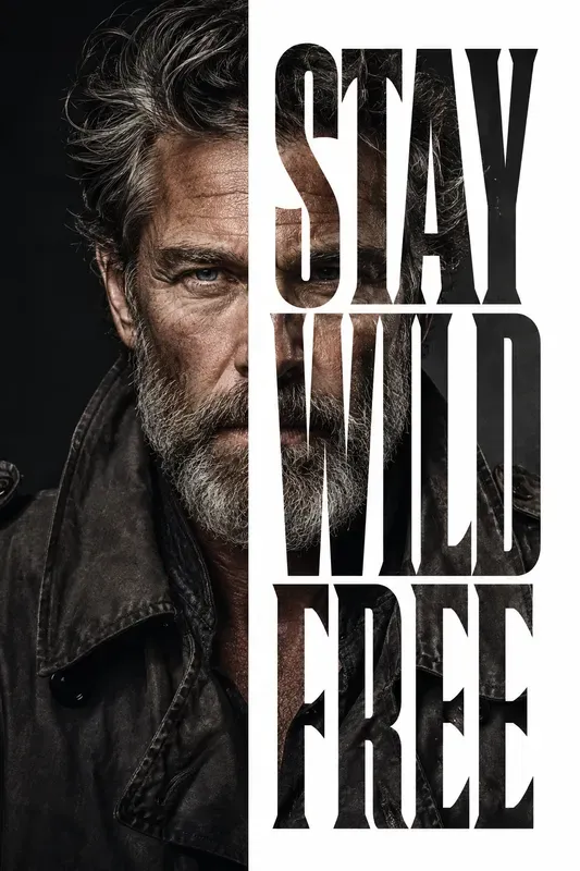 Typographic Mask Editorial Posters