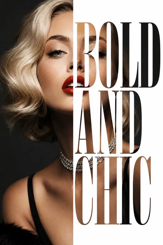 Typographic Mask Editorial Posters