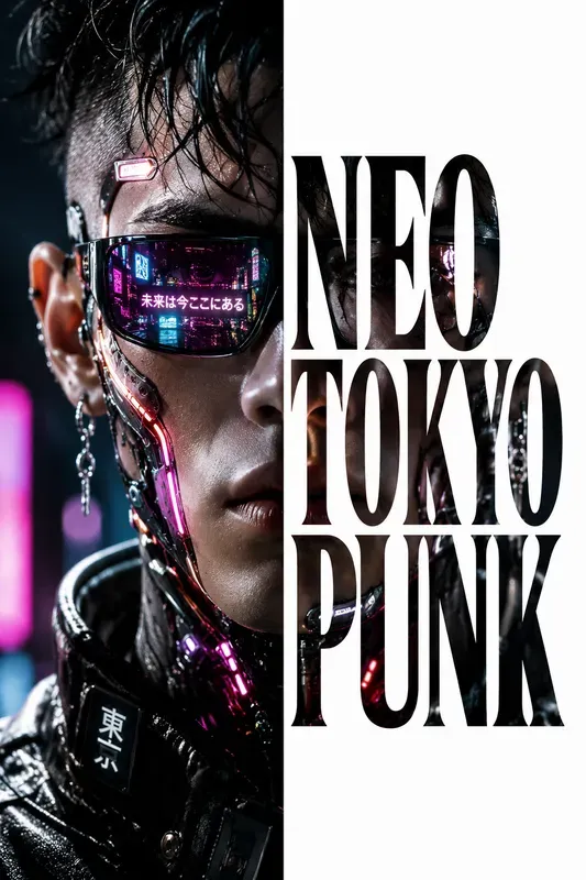 Typographic Mask Editorial Posters