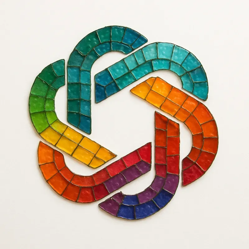 Glass Mosaic Logo Transformations