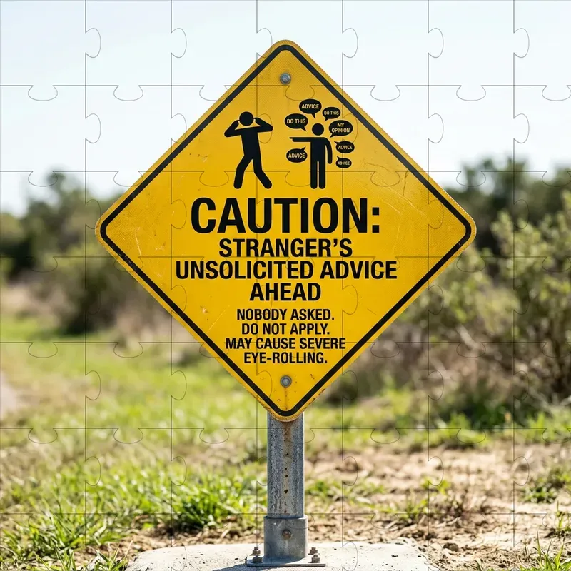 Sarcastic Warning Sign Generator