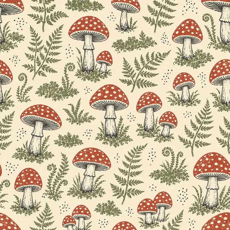 Cottagecore Mushroom Patterns