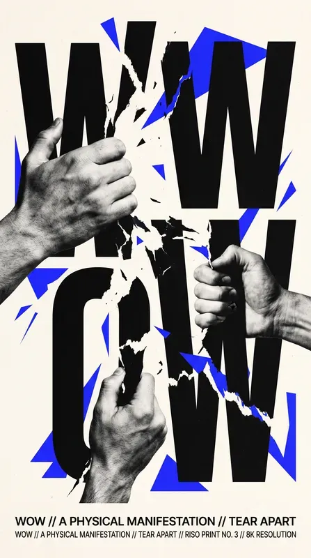 Tactile Typography Swiss Collage Posters