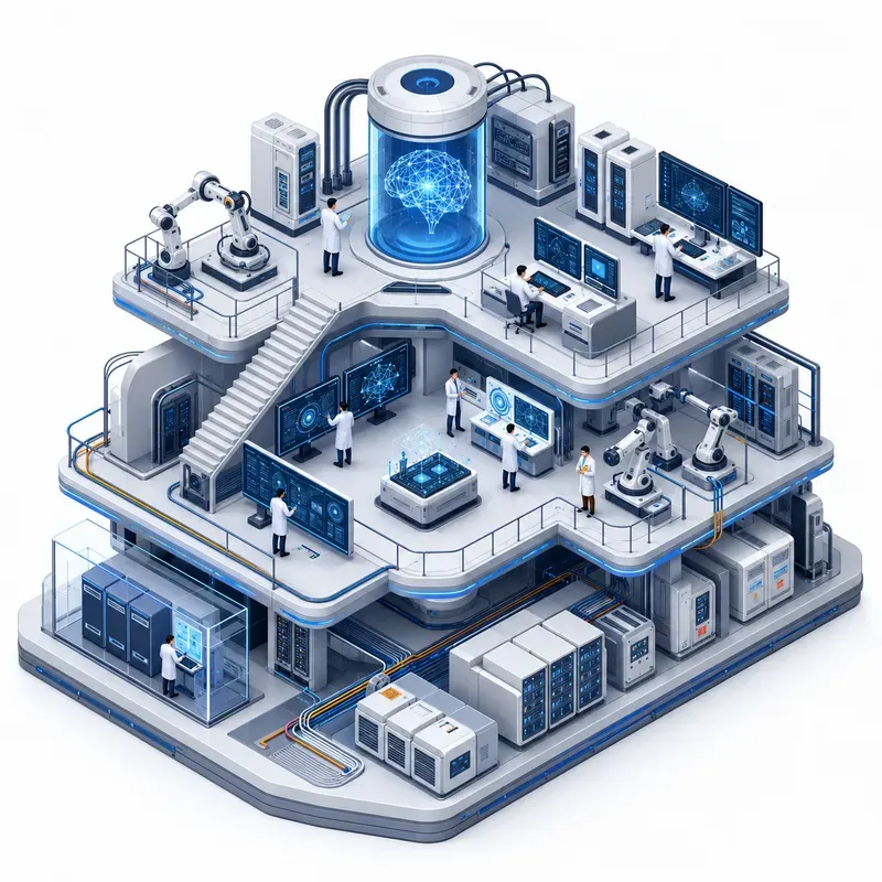 Isometric Technology Systems Infographics