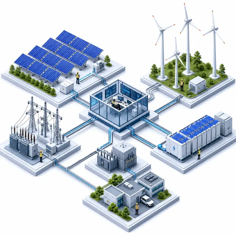 Isometric Technology Systems Infographics