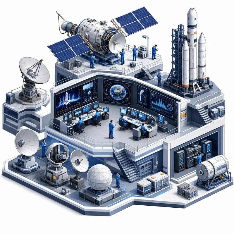 Isometric Technology Systems Infographics