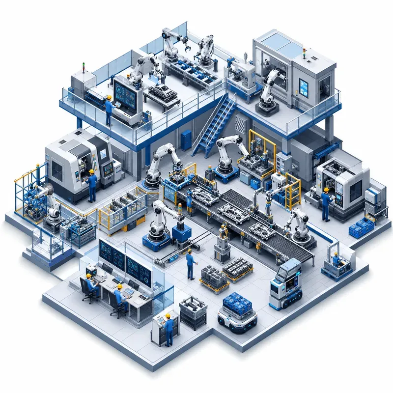 Isometric Technology Systems Infographics