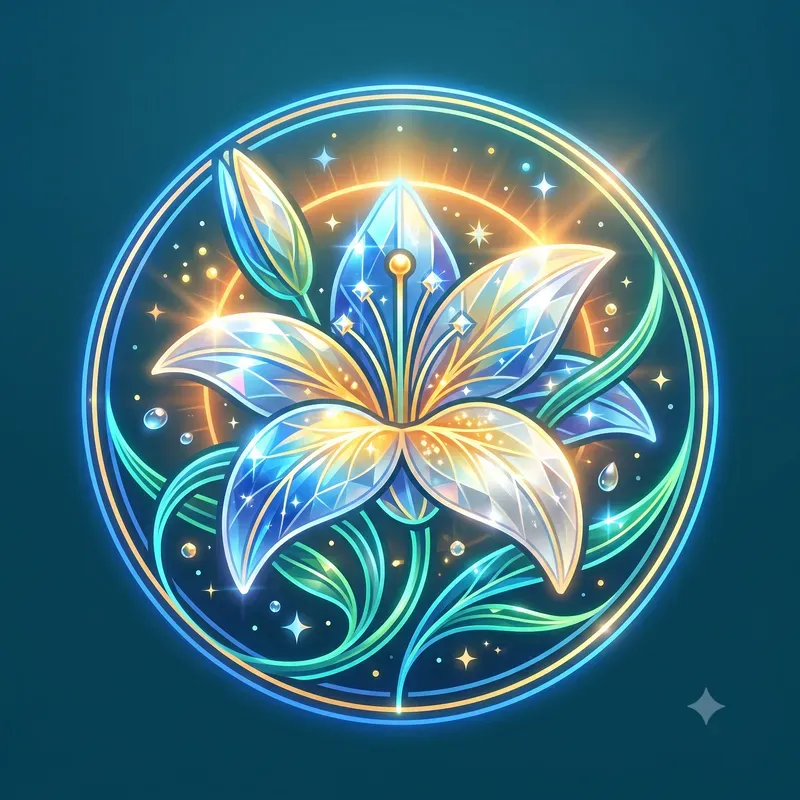 Modern Neon Summer Floral Emblems