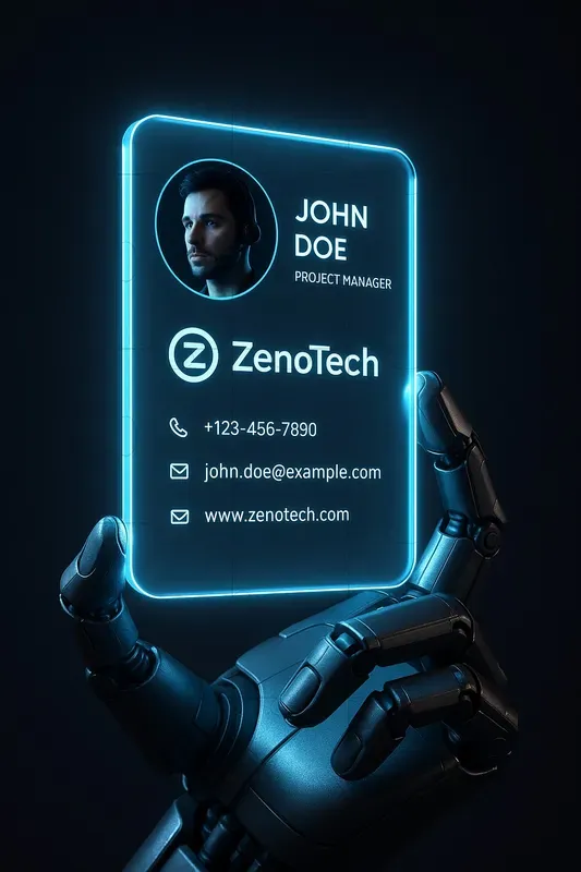 Futuristic Glass Card Designs