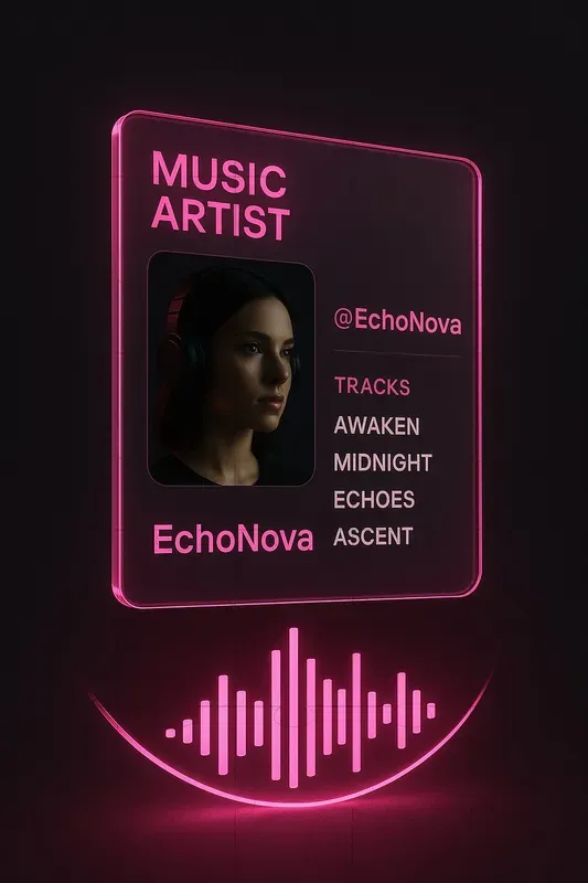 Futuristic Glass Card Designs