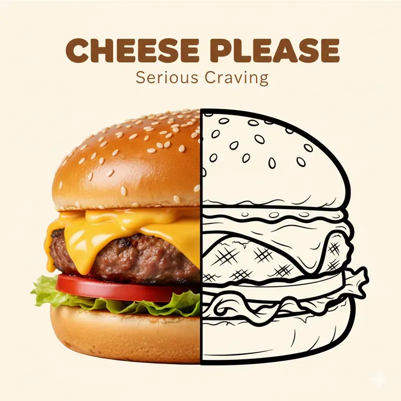 Photo Line Art Food Typography Posts