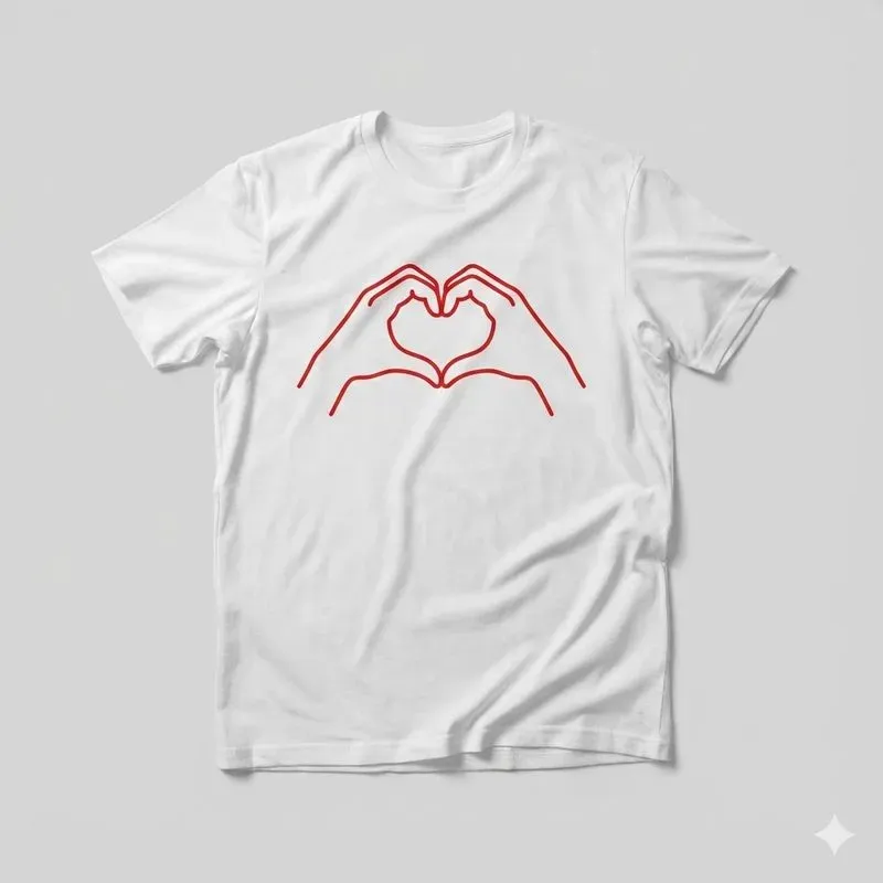 Minimal Romantic Tshirt Design Generator