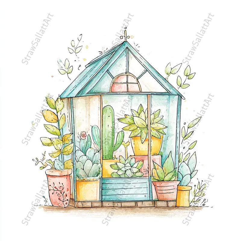 Hand Drawn Spring Easter Icons Clipart
