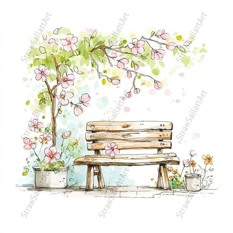 Hand Drawn Spring Easter Icons Clipart