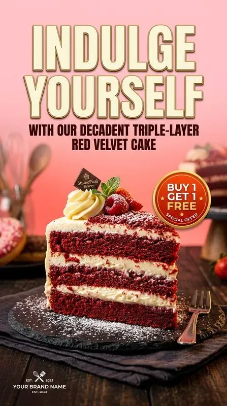 Bakery Dessert Ad Posters