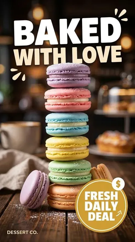 Bakery Dessert Ad Posters
