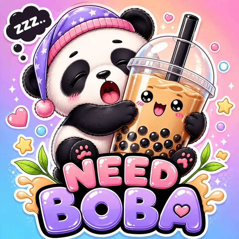 Cute Animal Drink Stickers