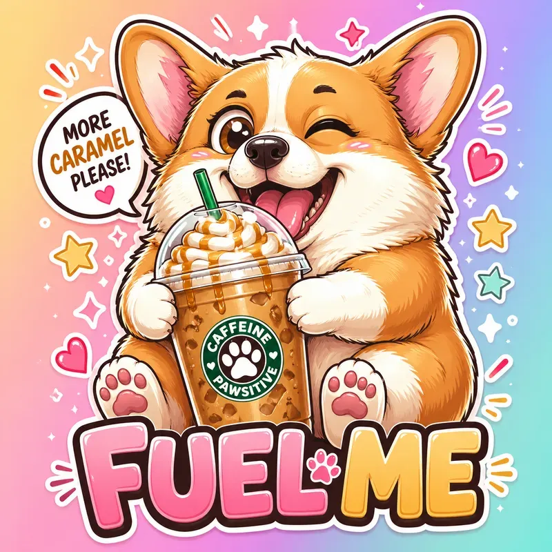 Cute Animal Drink Stickers