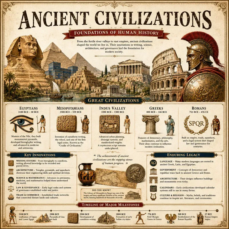 Vintage History Infographic Packs