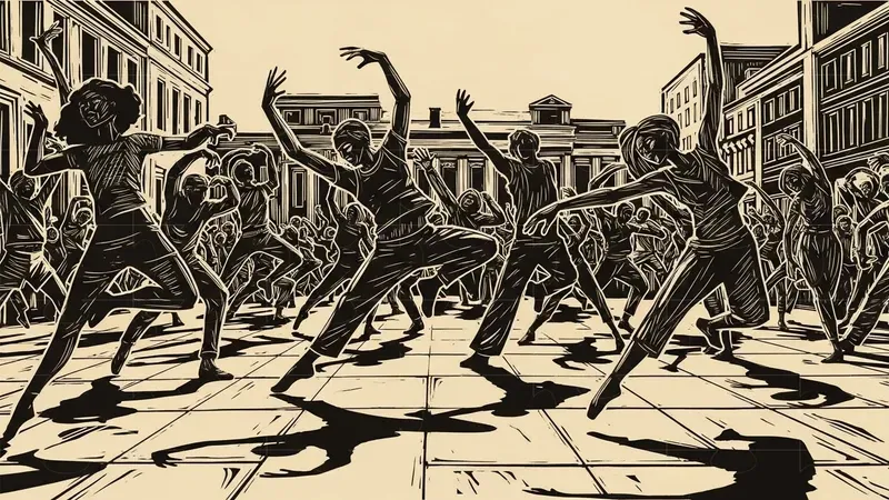 Dynamic Linocut Scenes
