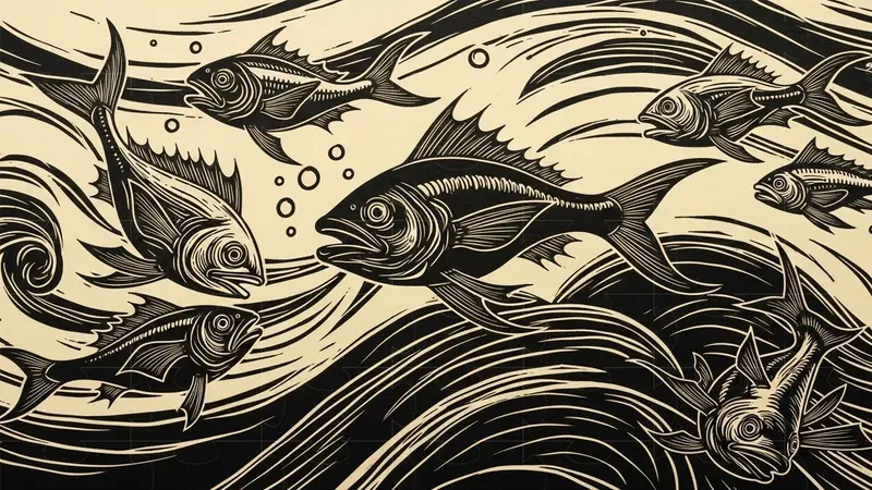 Dynamic Linocut Scenes