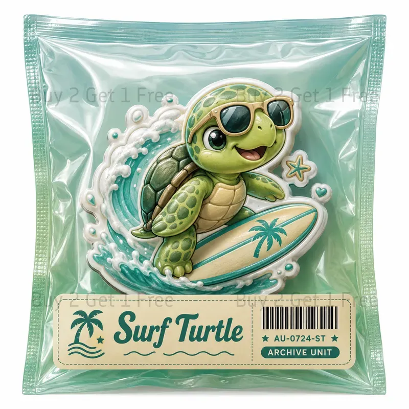 Collectible Sticker Pouch Clipart