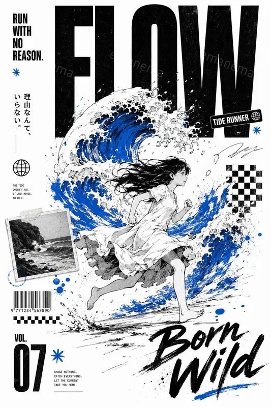 Modern Graphic Designs Meet Manga Art
