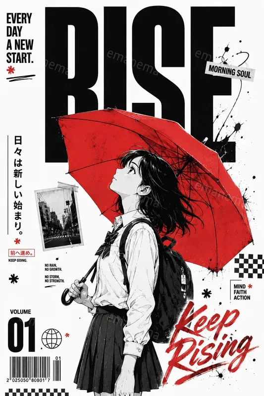 Modern Graphic Designs Meet Manga Art