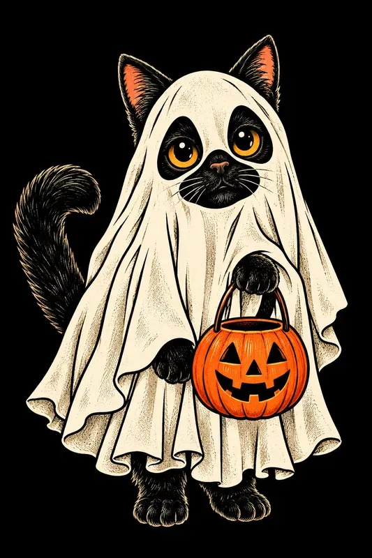 Halloween Pet Tshirt Vectors