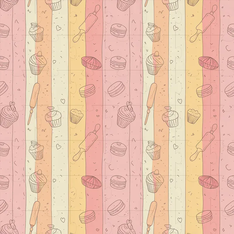 Cute Striped Seamless Patterns